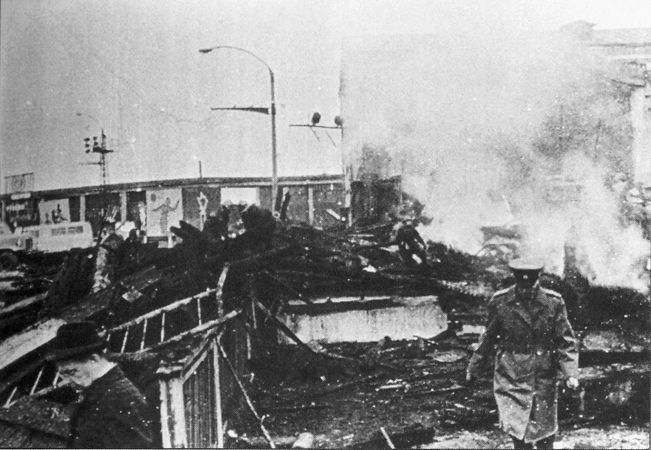 Последствия взрыва. 25 мая 1968 г.